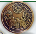 Die Struck Soft Enamel Flip Coin - 1 1/2"